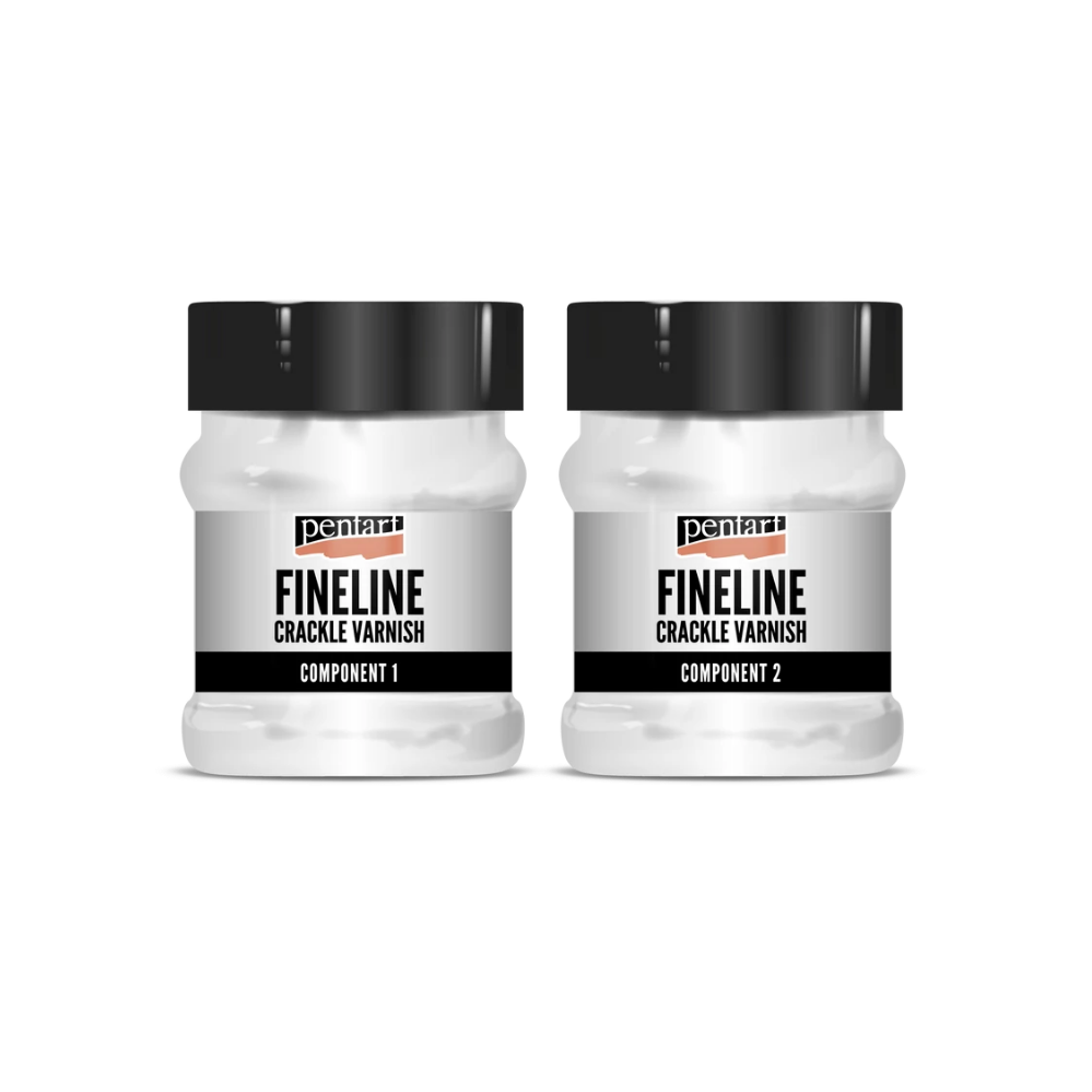 Pentart ZweiPhasen-Feinriss-Krakelierlack Set, 2x230ml