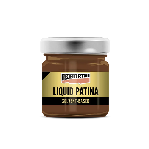 Pentart Flüssige Patina 30ml - umbra - Bastelschachtel - Rost und Patina - 2472