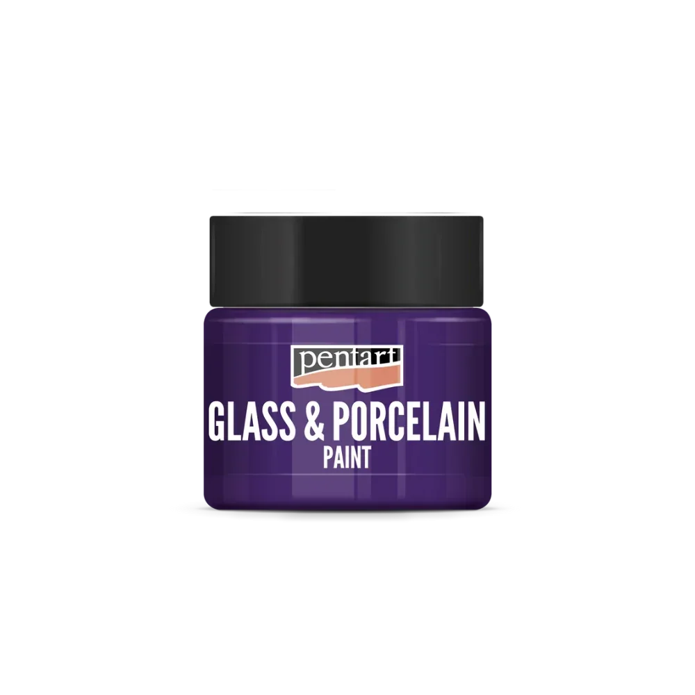 Pentart Glas- und Porzellanfarbe 30ml - lila - Bastelschachtel - Glas & Porzellan Farben - 21339