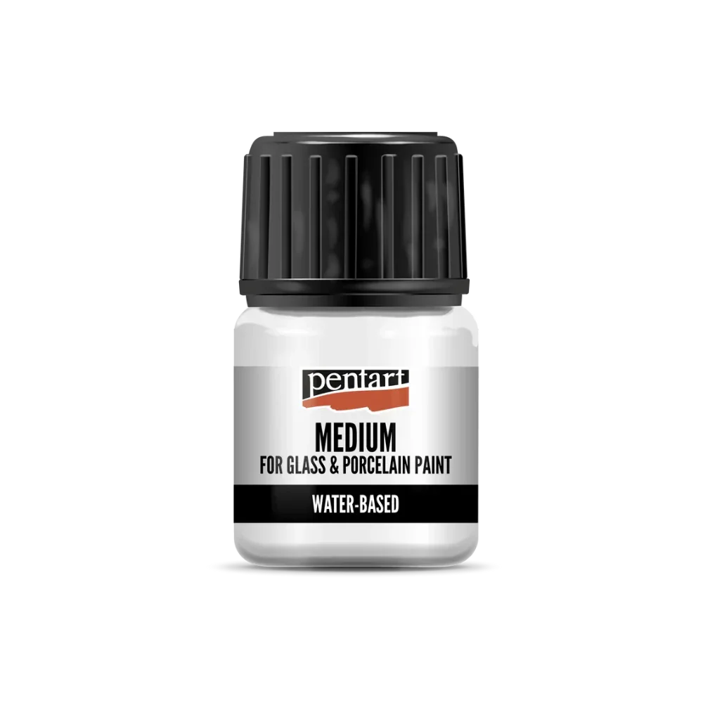 Pentart Medium für Glas- und Porzellanfarbe 30ml - Bastelschachtel - Glas & Porzellan Farben - 21350