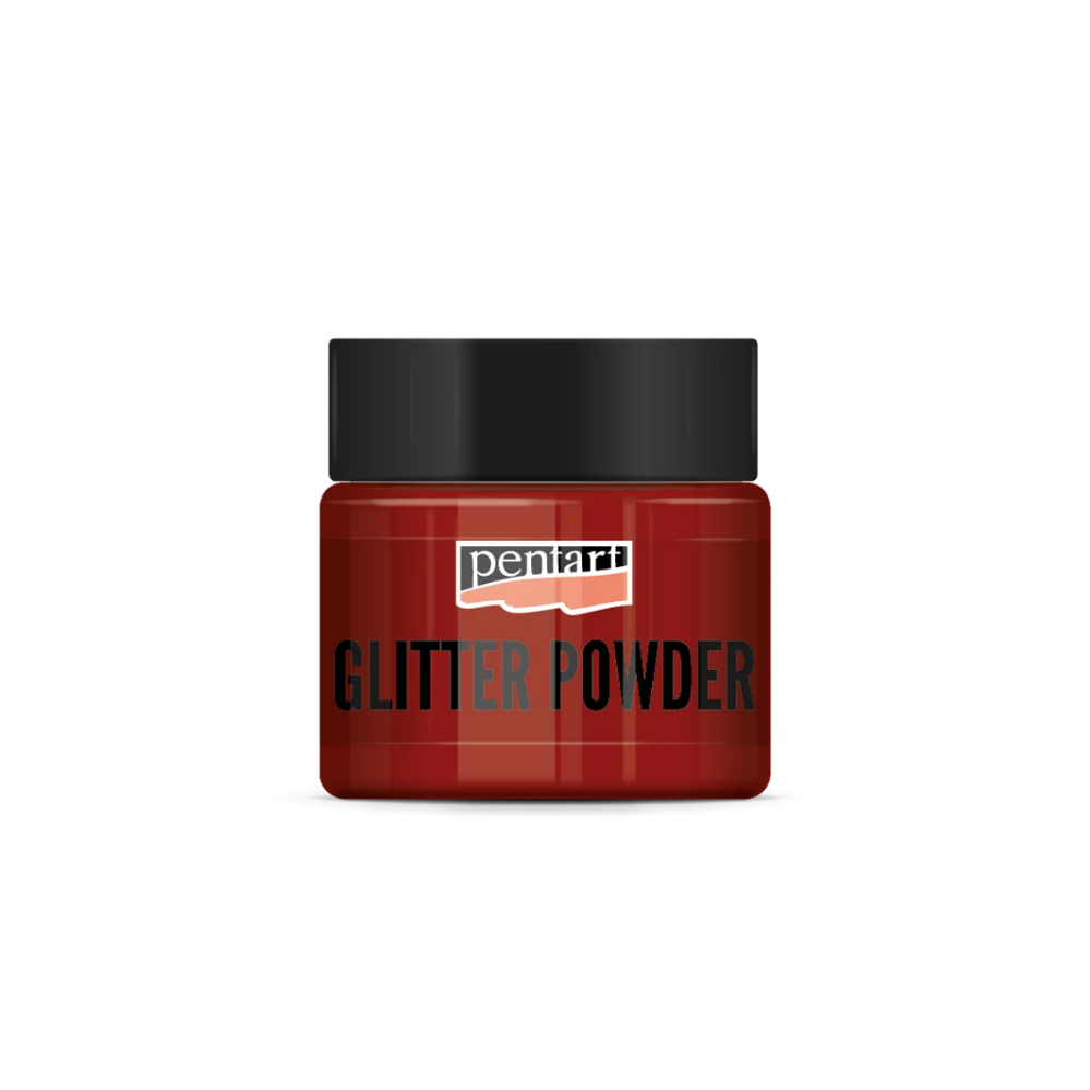Glitterpulver 19g - rot