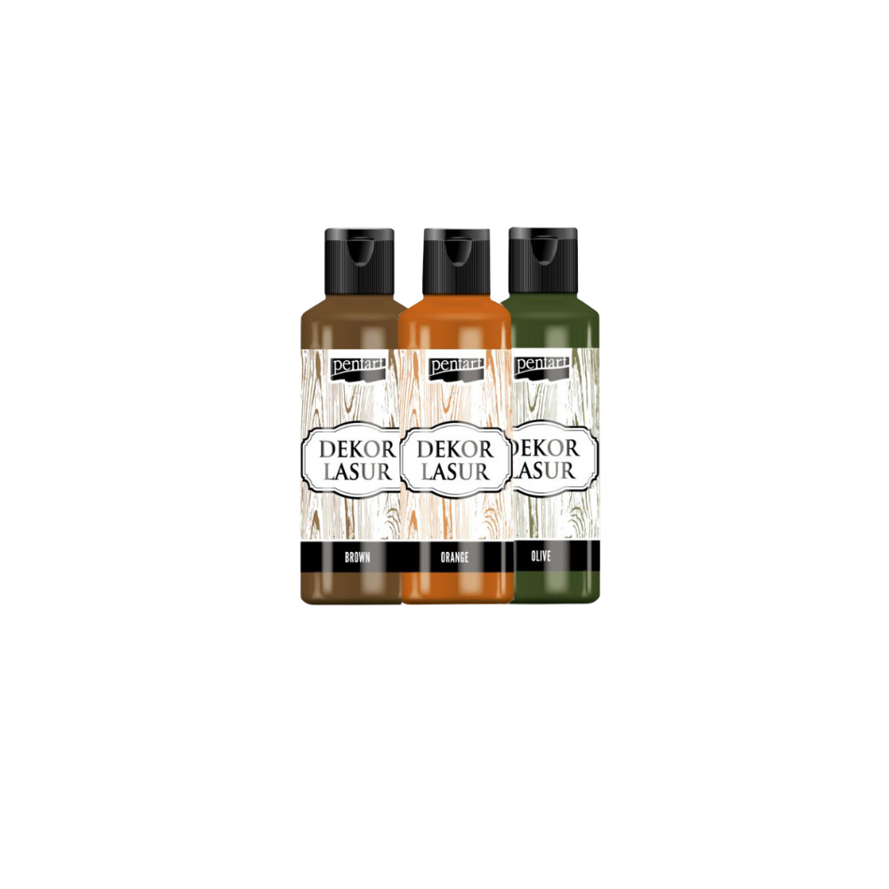 Holzlasur für Innenbereich 3x80ml - Set 3.