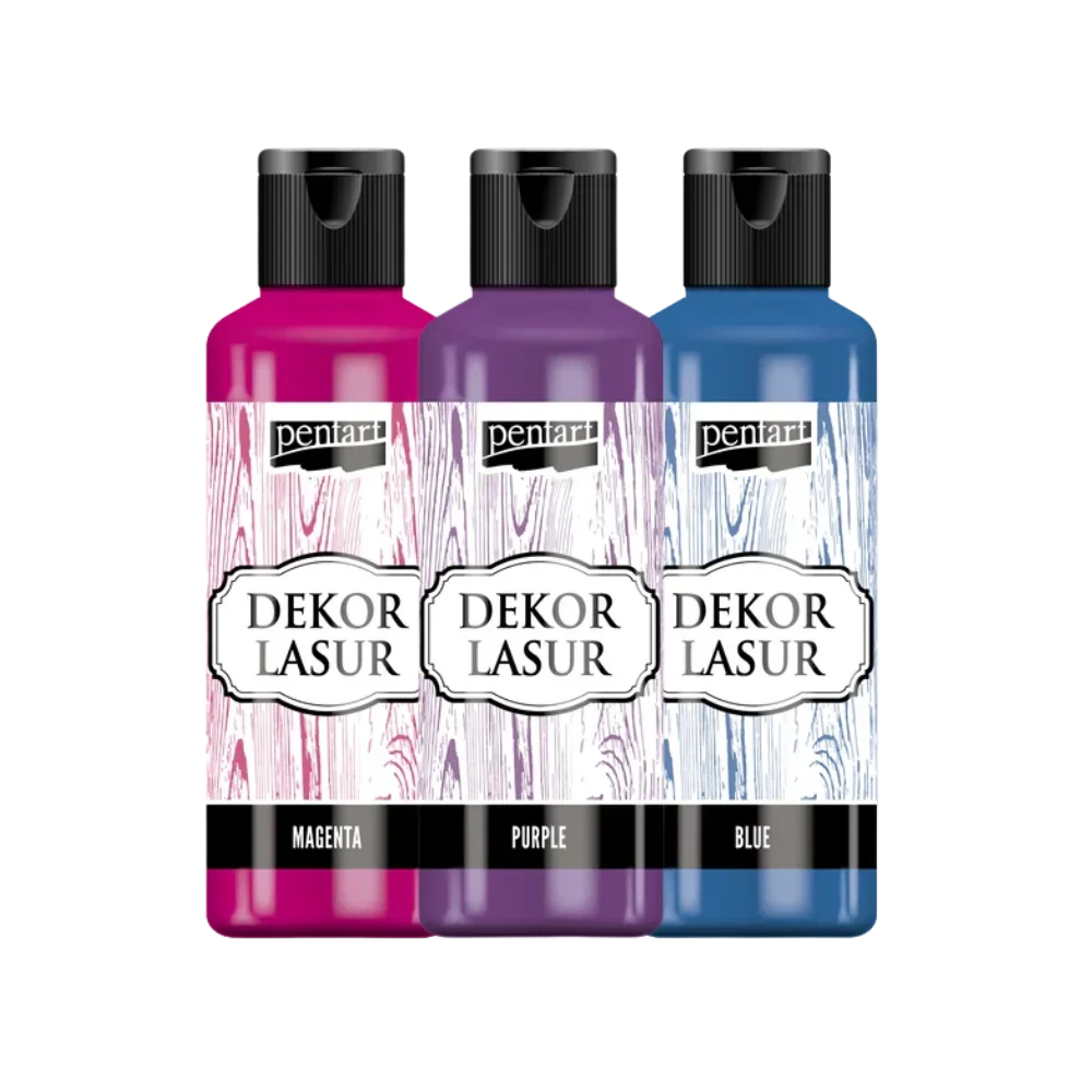 Holzlasur für Innenbereich 3x80ml - Set 4. - Bastelschachtel - - PEN-BUND-SET4