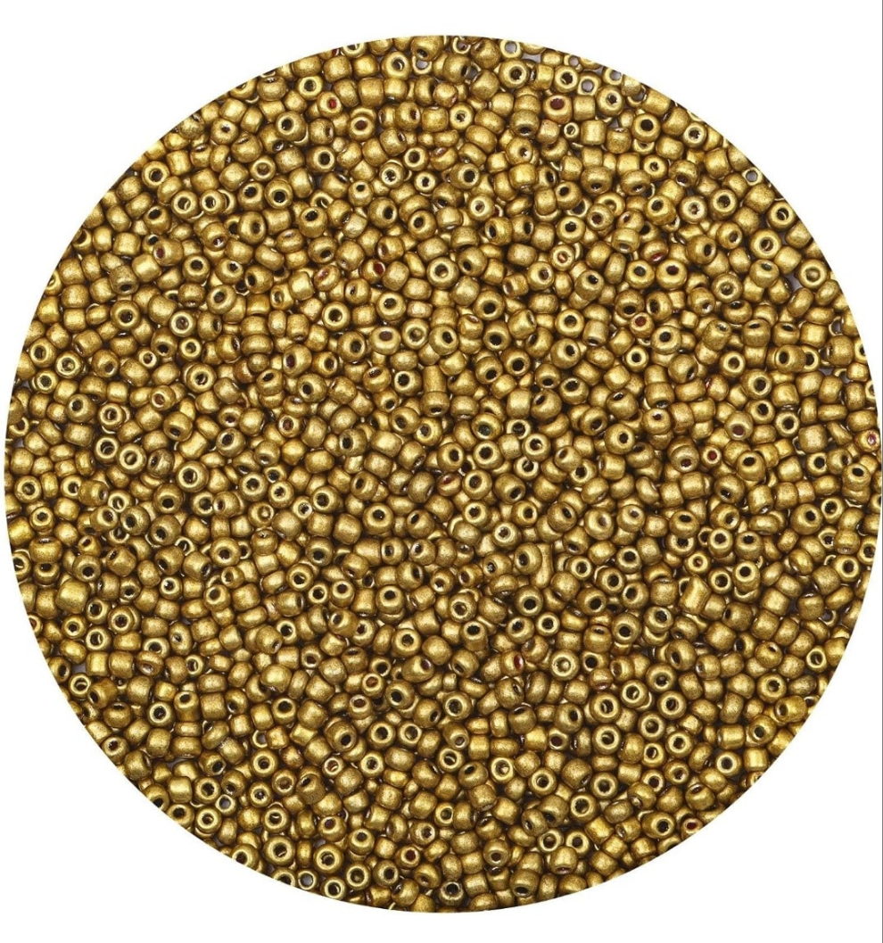 Rocailles Glasperlen 2mm gold