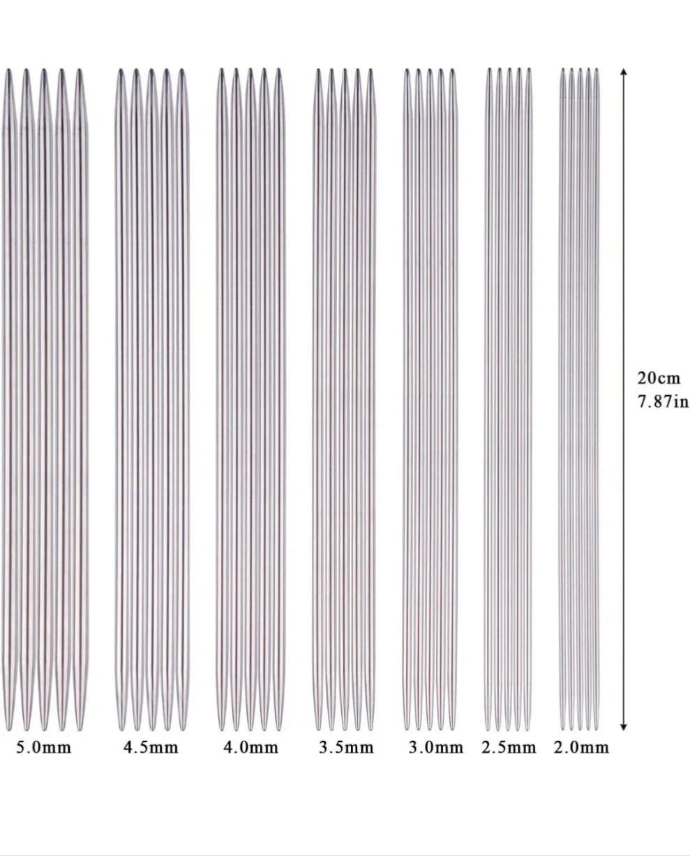 Stricknadeln verschiedene Größen - Bastelschachtel - Filz - 