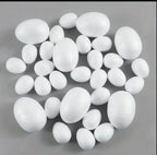 Styropor Eier - 7cm - 10 Stück - Bastelschachtel - Styrofoam/ Styropor - 10281