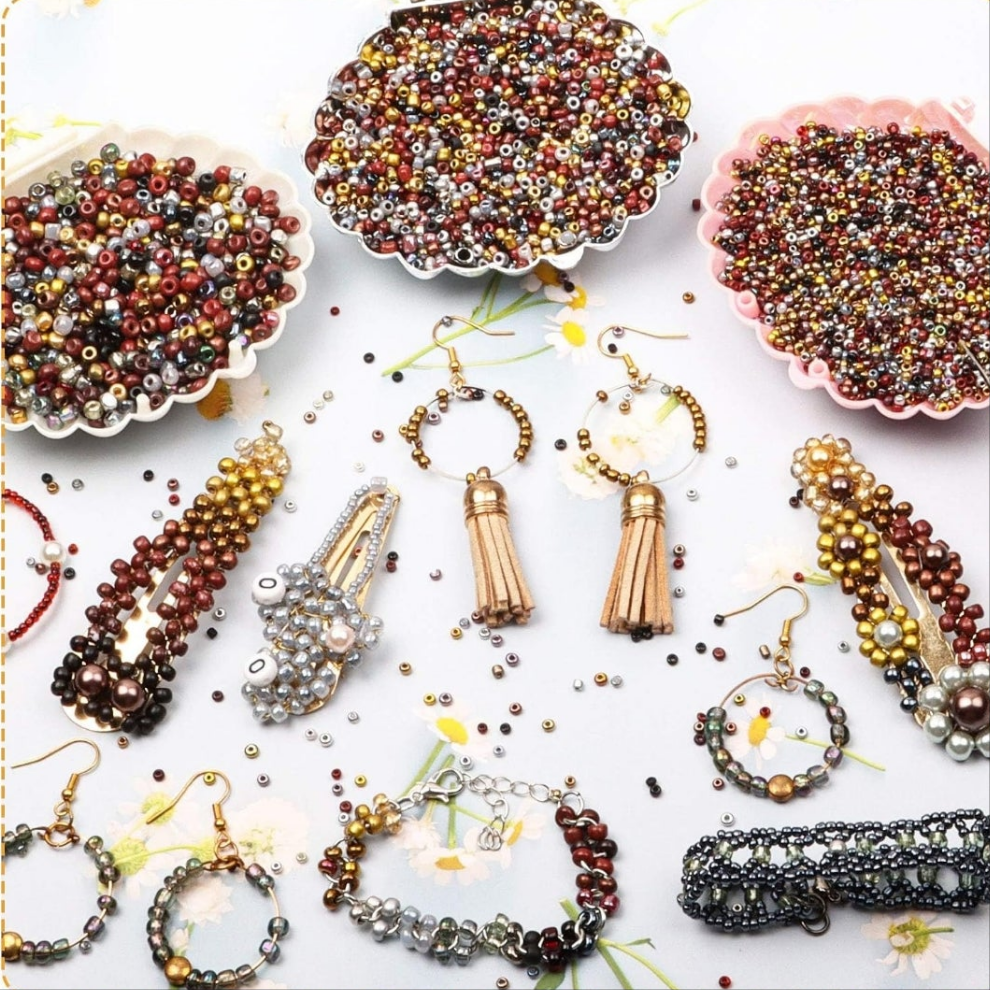 Rocailles Glasperlen 2mm metallic