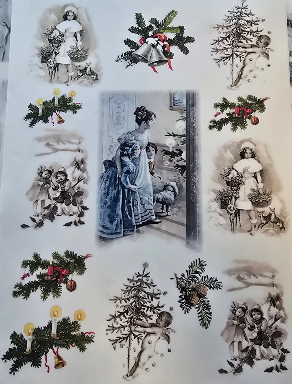 Reispapier A4 - Weihnachten wie früher