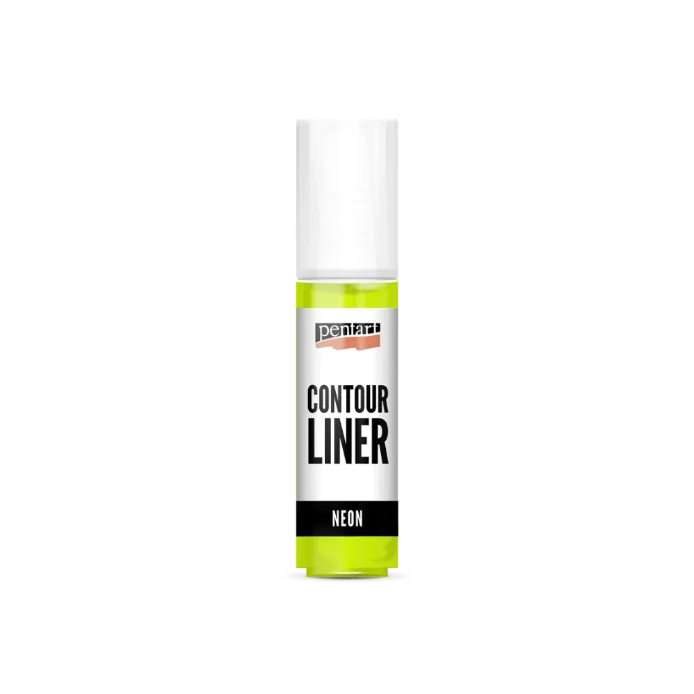 Pentart Konturenfarbe neon 20ml - grün - Bastelschachtel - Sonstiges - 17492