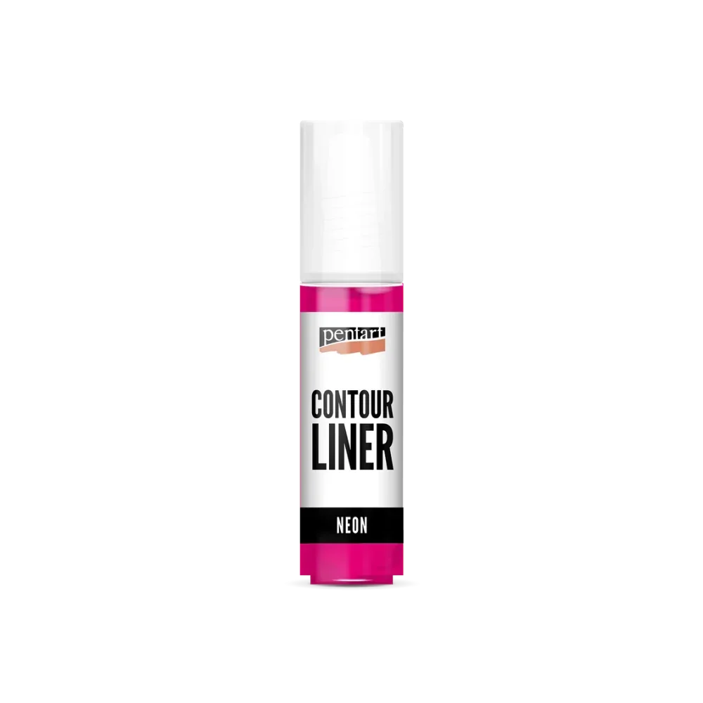 Pentart Konturenfarbe neon 20ml - pink - Bastelschachtel - Sonstiges - 17491