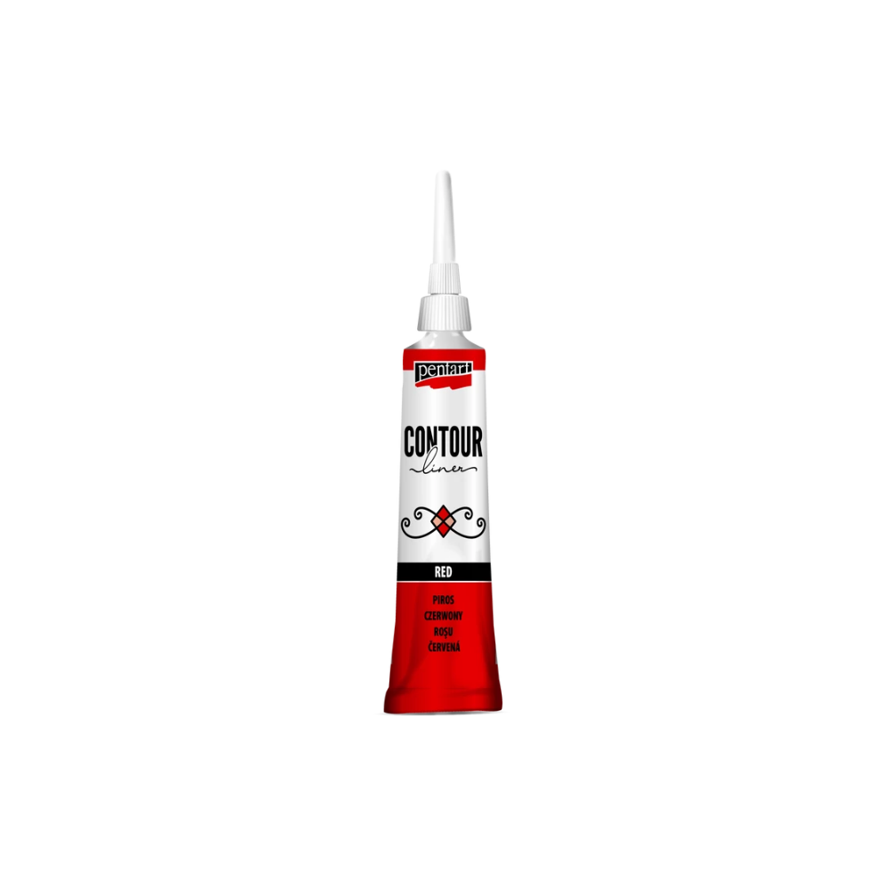 Pentart Konturenfarbe universell - rot