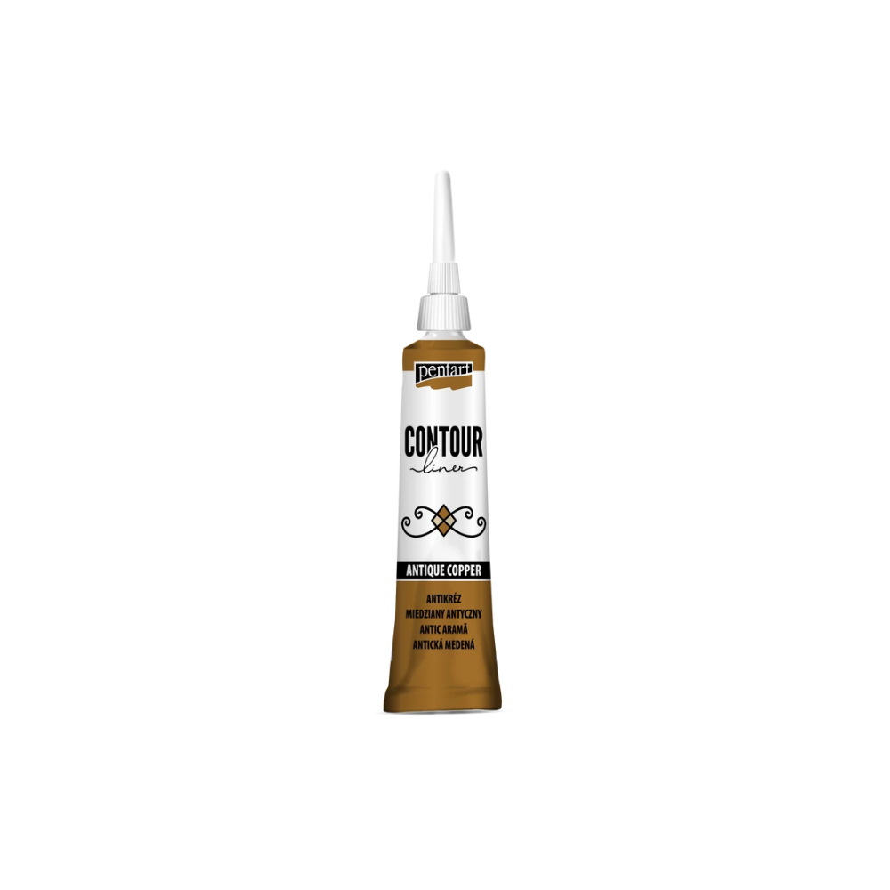 Pentart Konturenfarbe universell - antikkupfer