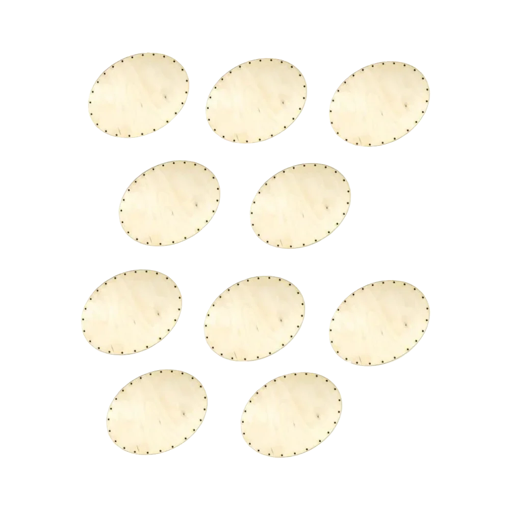 Korbboden Set Oval 18x24cm für Peddigrohr 3mm - 10St. - Bastelschachtel - Sonstiges - BAS-BUND-KORO-18x24-3