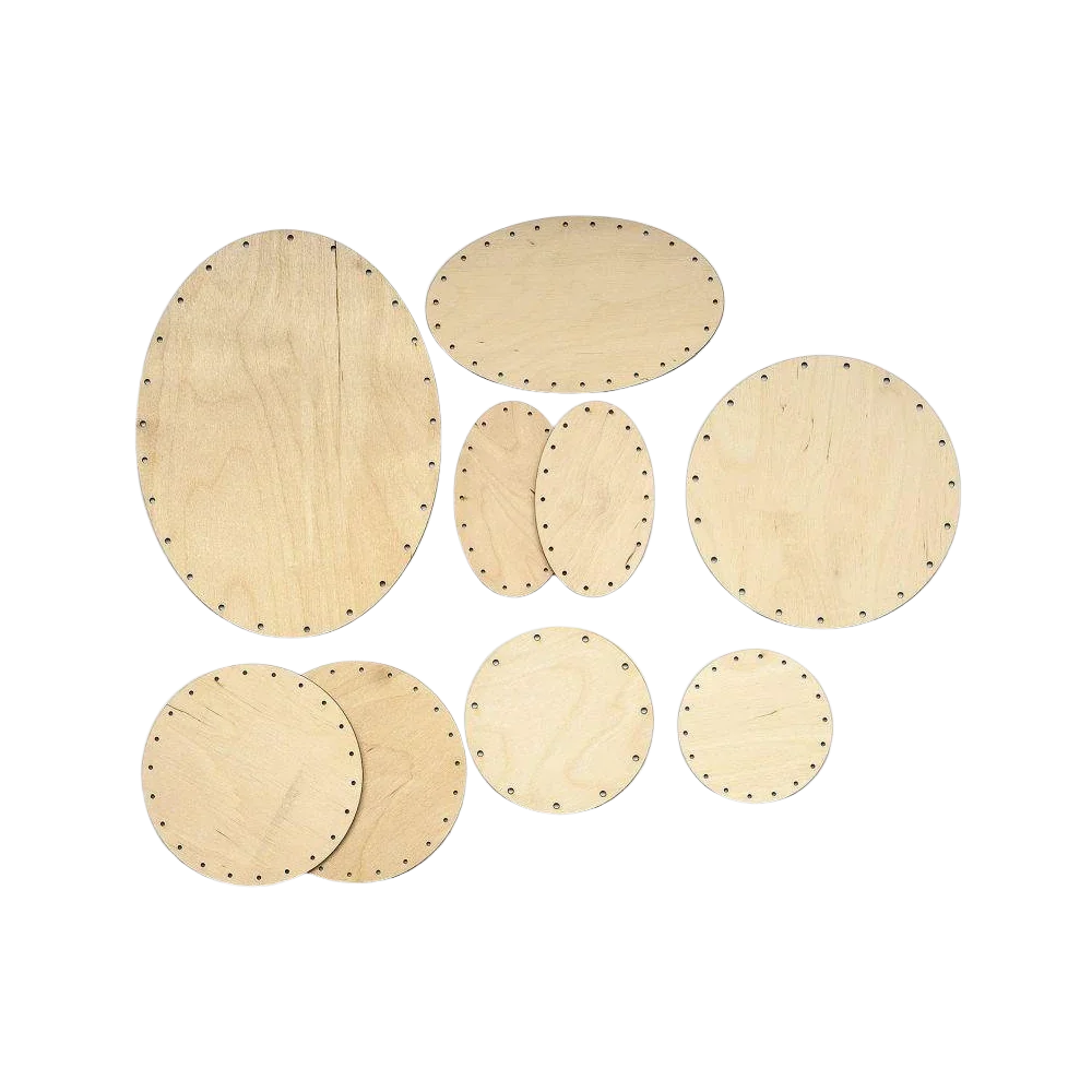 Korbboden Set bogig, groß für Peddigrohr 2mm und 3mm - Bastelschachtel - Korbböden/ Peddigrohr - BAS-BUND-KORB-SET-BOG1