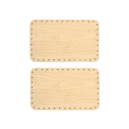 Korbboden Set eckig, 16x26cm für Peddigrohr 3mm, 2St. - Bastelschachtel - Korbböden/ Peddigrohr - BAS-BUND-KORE-16x26-3