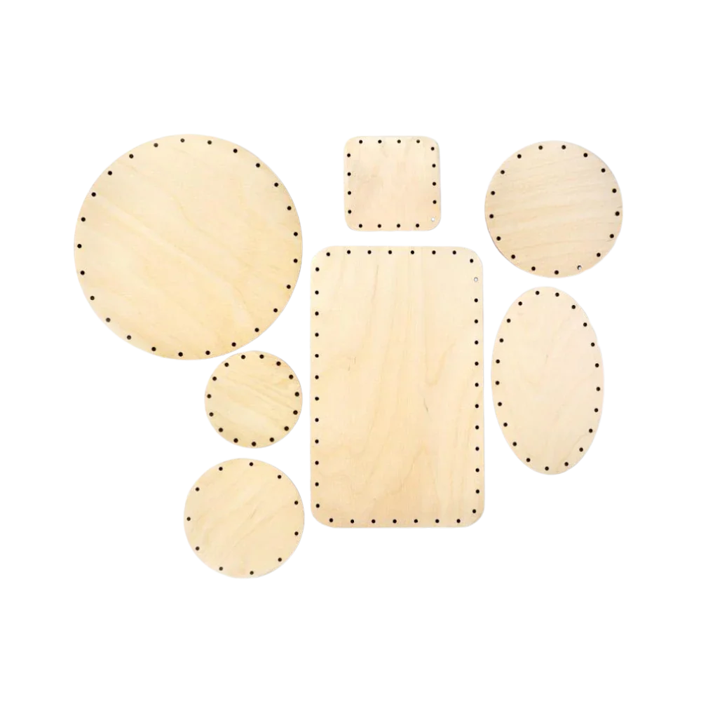 Korbboden Set gemischt, groß für Peddigrohr 3mm - Bastelschachtel - Korbböden/ Peddigrohr - BAS-BUND-KORB-SET-GEM-1