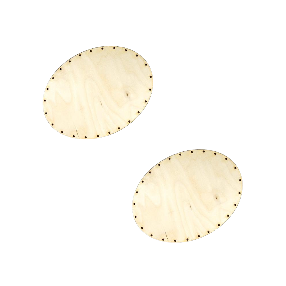 Korbboden Set oval 18x24cm für Peddigrohr 3mm, 2St.