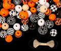 Holzperlen - Halloween Mix Ø16 mm - Bastelschachtel - Perlen/ Mosaik/ Glas - 
