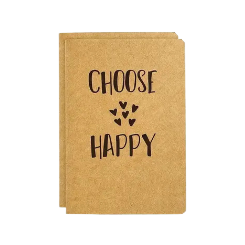 Notizbuch mit Spruch