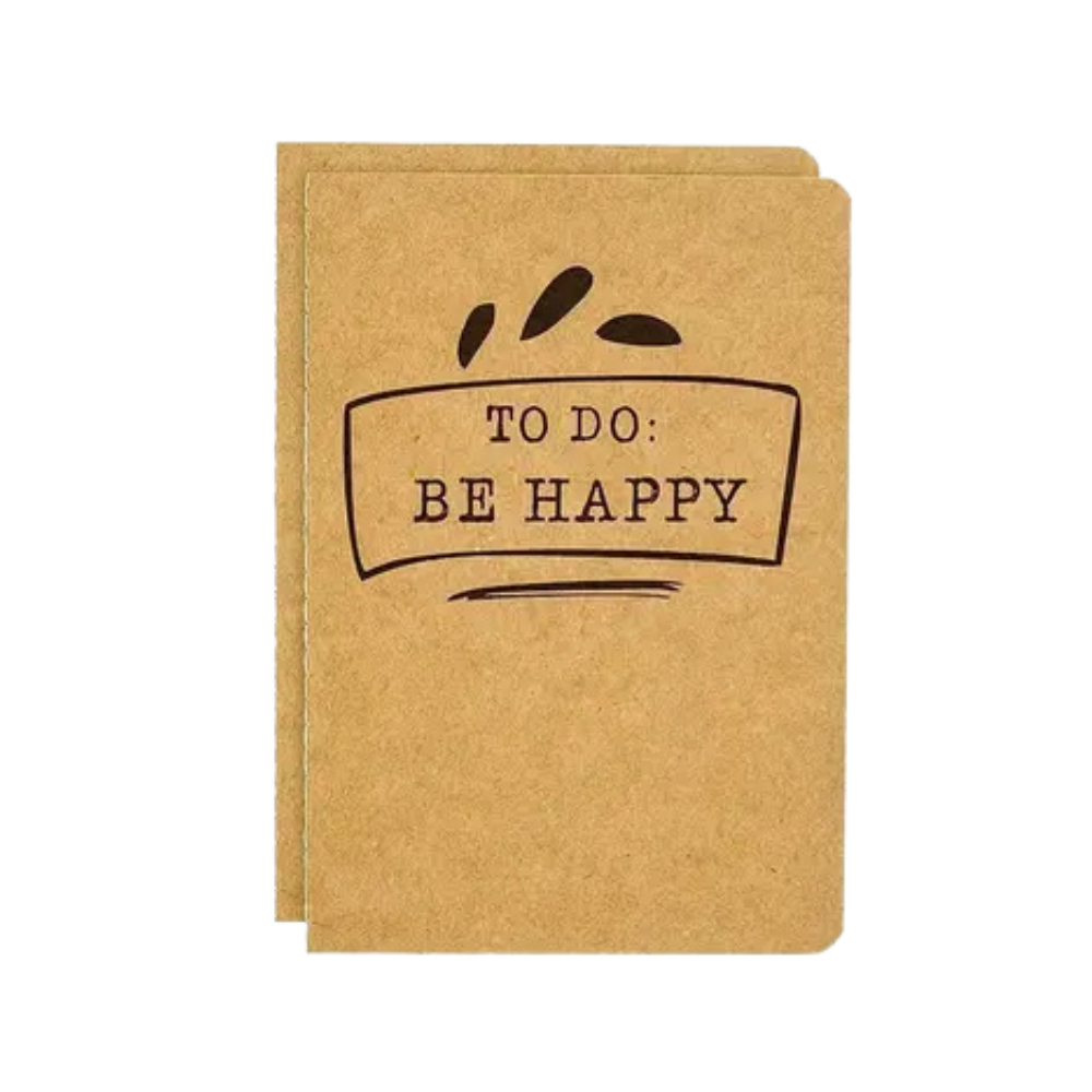 Notizbuch mit Spruch