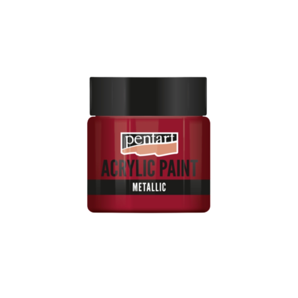 Pentart Acrylfarbe Metallic 50ml - bordeaux
