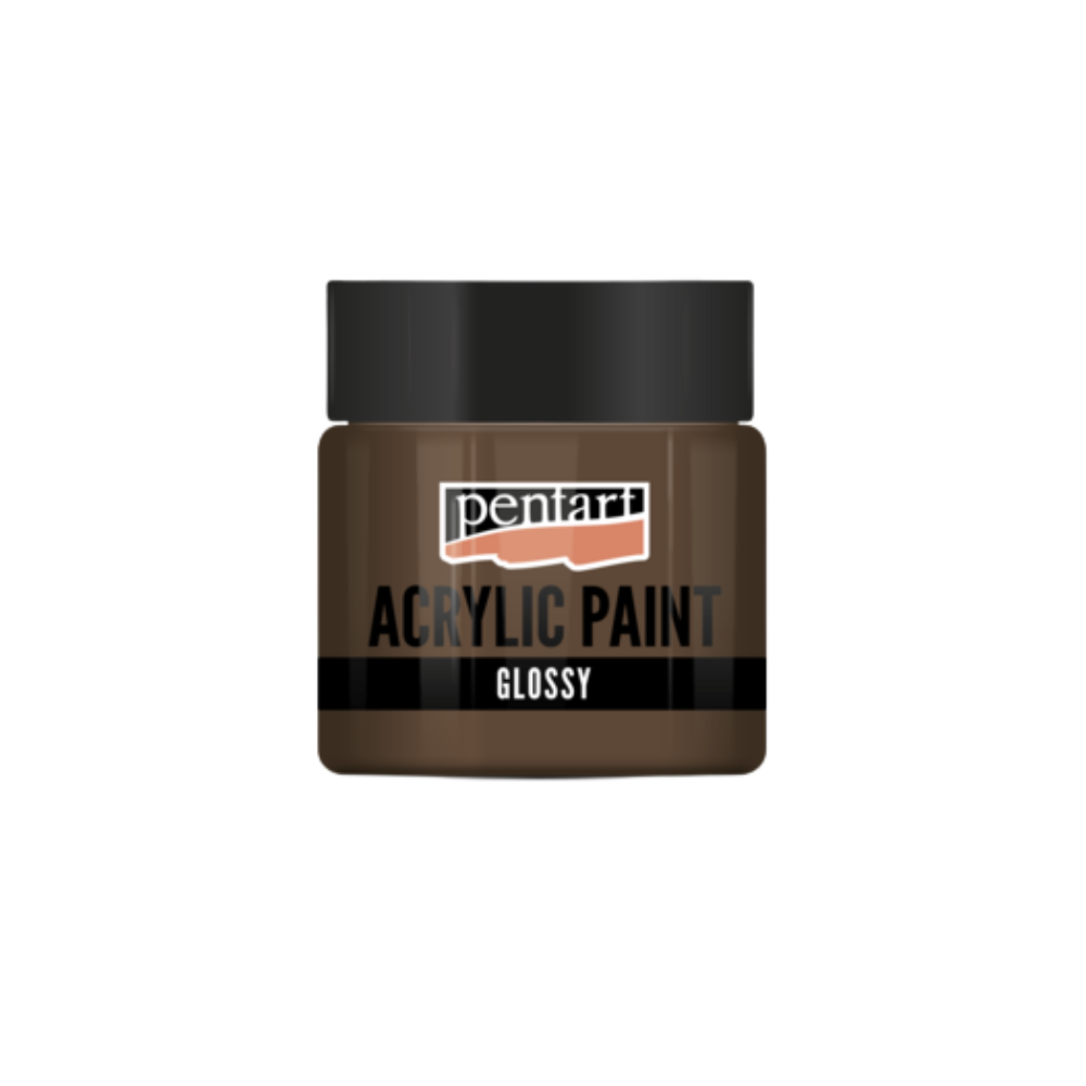 Pentart Acrylfarbe glänzend 50ml - hellbraun
