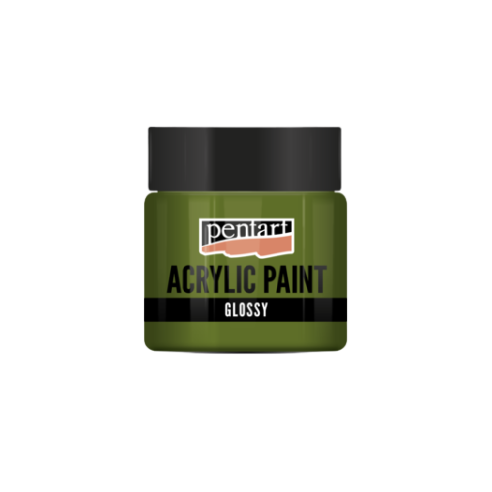 Pentart Acrylfarbe glänzend 50ml - olive