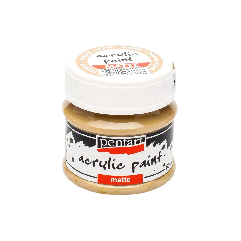 Pentart Acrylfarbe matt 50ml - haselnuss