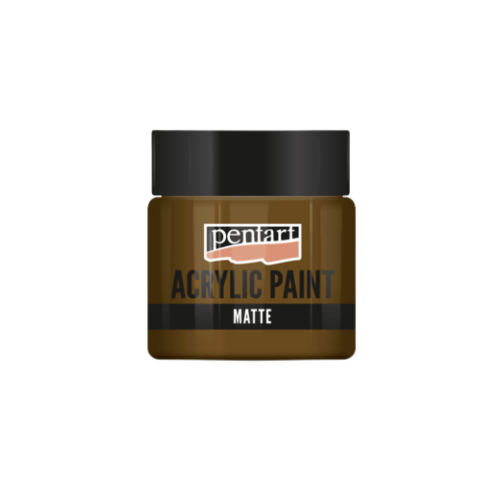 Pentart Acrylfarbe matt 50ml - kastanie