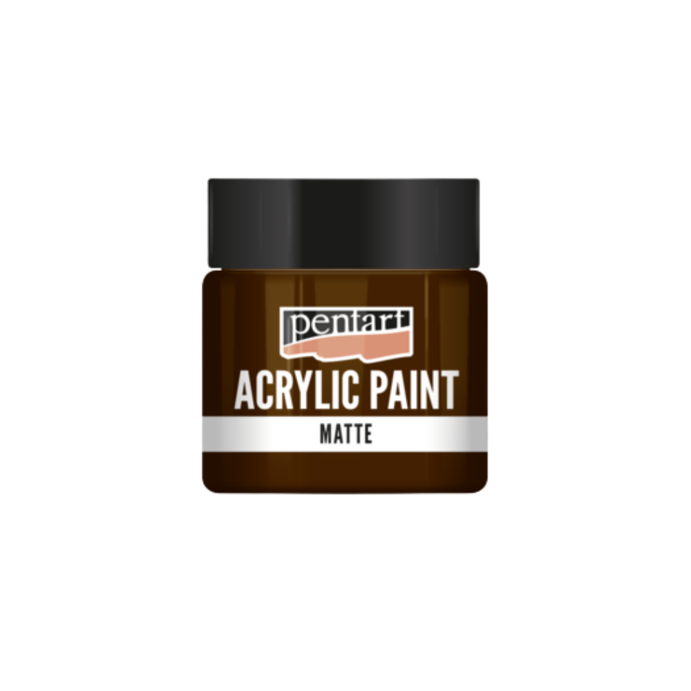 Pentart Acrylfarbe matt 50ml - rotbraun