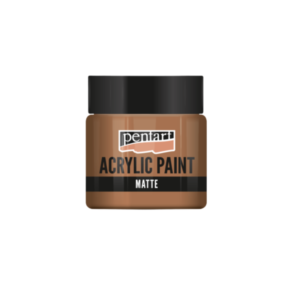 Pentart Acrylfarbe matt 50ml - rotlehm