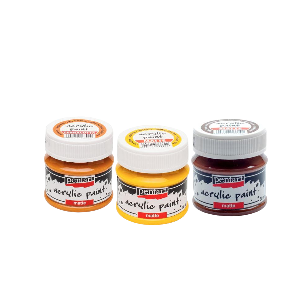 Pentart Acrylfarben Set matt 3x50ml - Set 9.