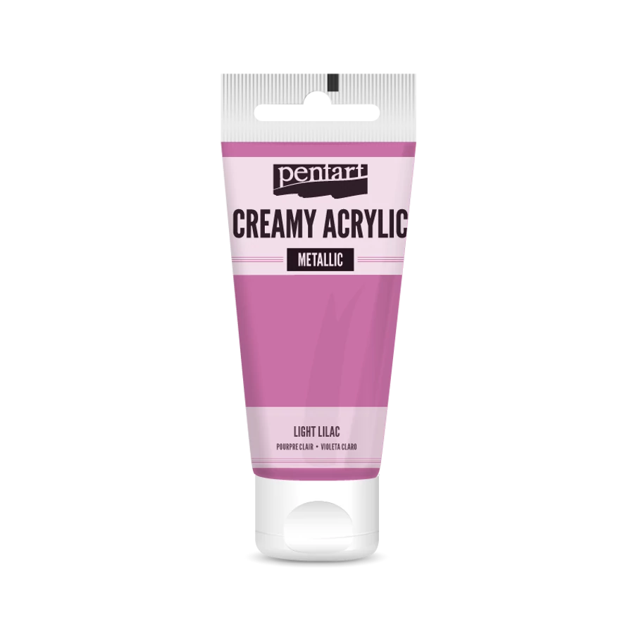 Pentart Creamy Acrylic metallic 60ml - hell lila