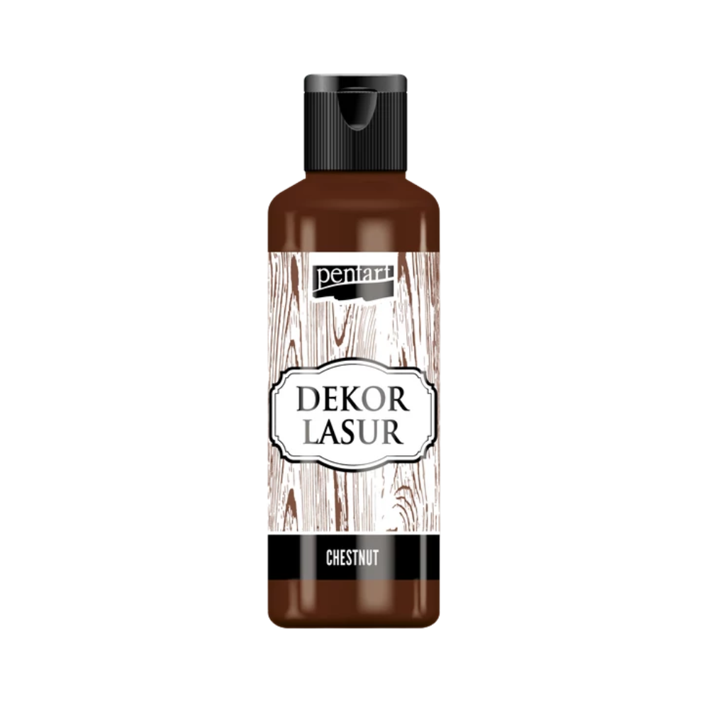 Pentart Holzlasur für Innen- und Außenbereich 80ml - kastanie
