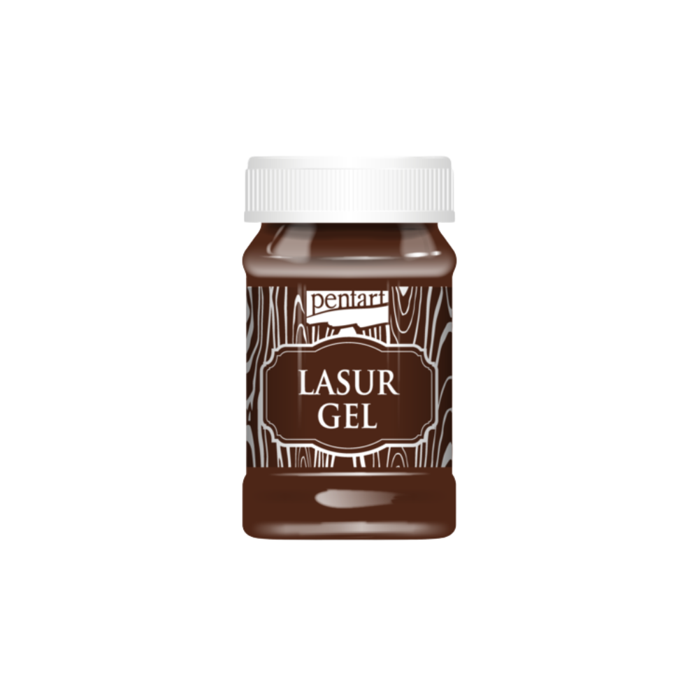 Pentart Lasurgel für Innen- und Außenbereich 100ml - mahagony