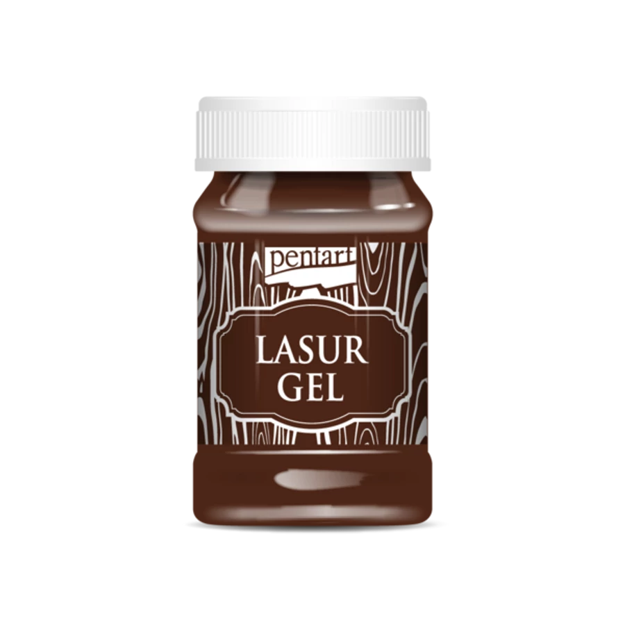 Pentart Lasurgel für Innen- und Außenbereich 100ml - mahagony