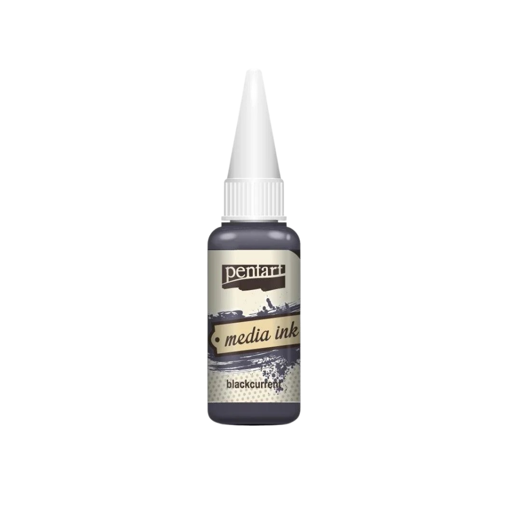 Pentart Mixed Media Tinte 20ml - blackcurrent