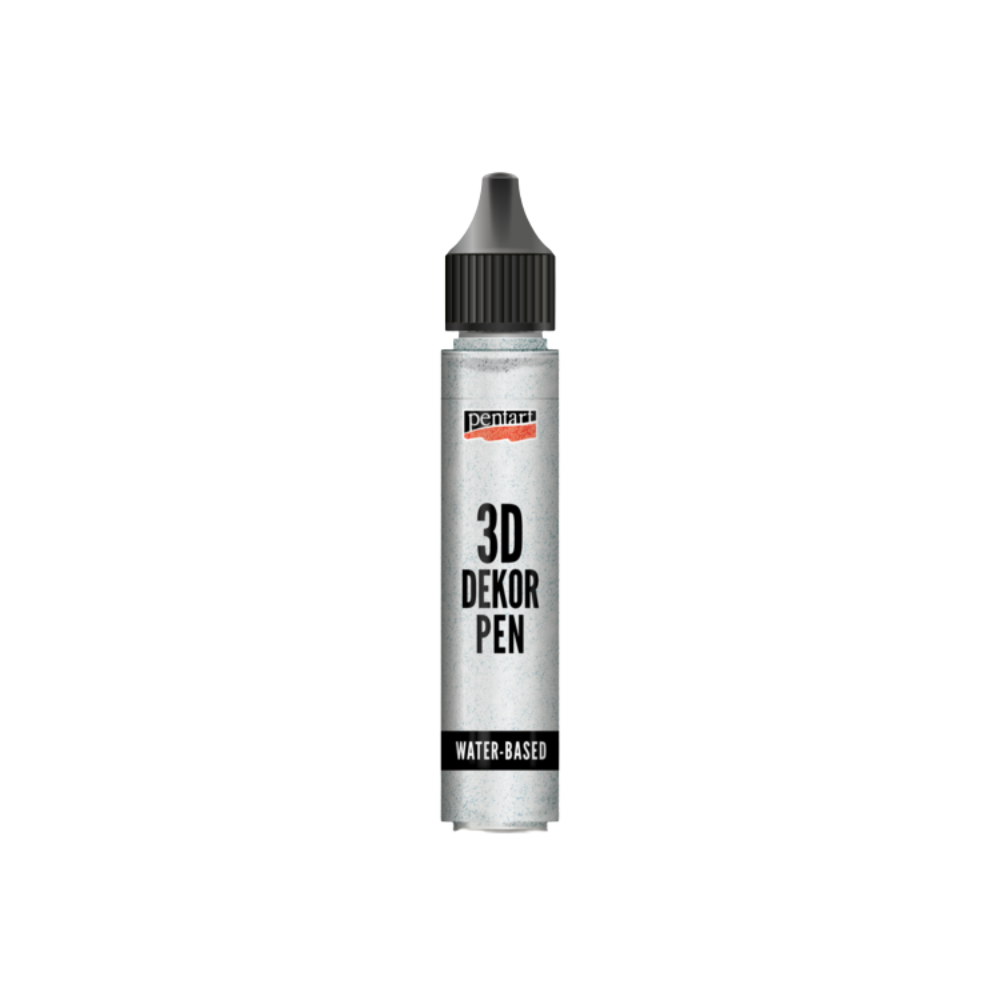 Pentart Perlenstift 30ml - silber