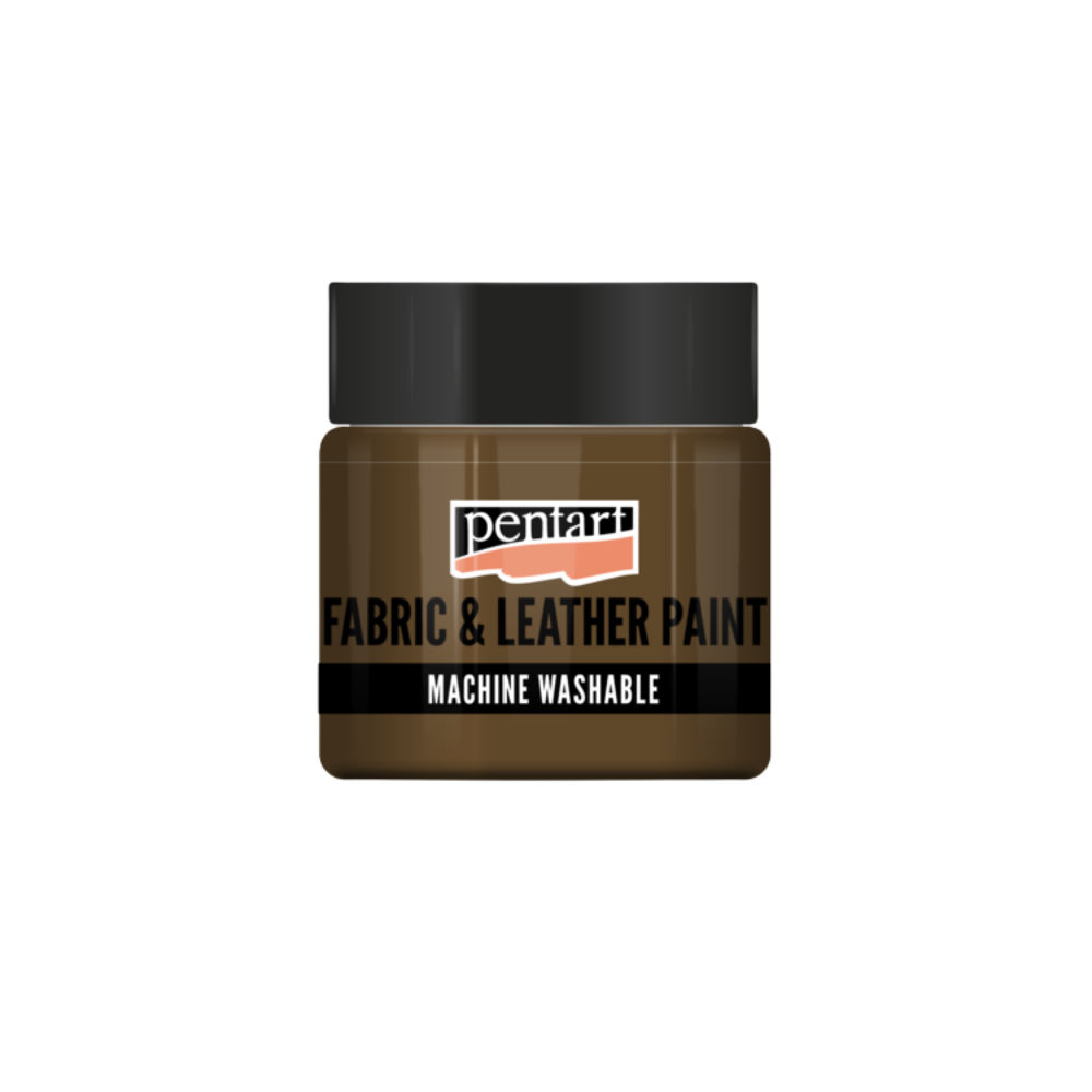 Pentart Textil- und Lederfarbe 50ml - dunkelbraun