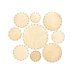 Korbboden Set rund, groß - für Peddigrohr 3mm - Bastelschachtel - Korbböden/ Peddigrohr - 230T-5-3,5