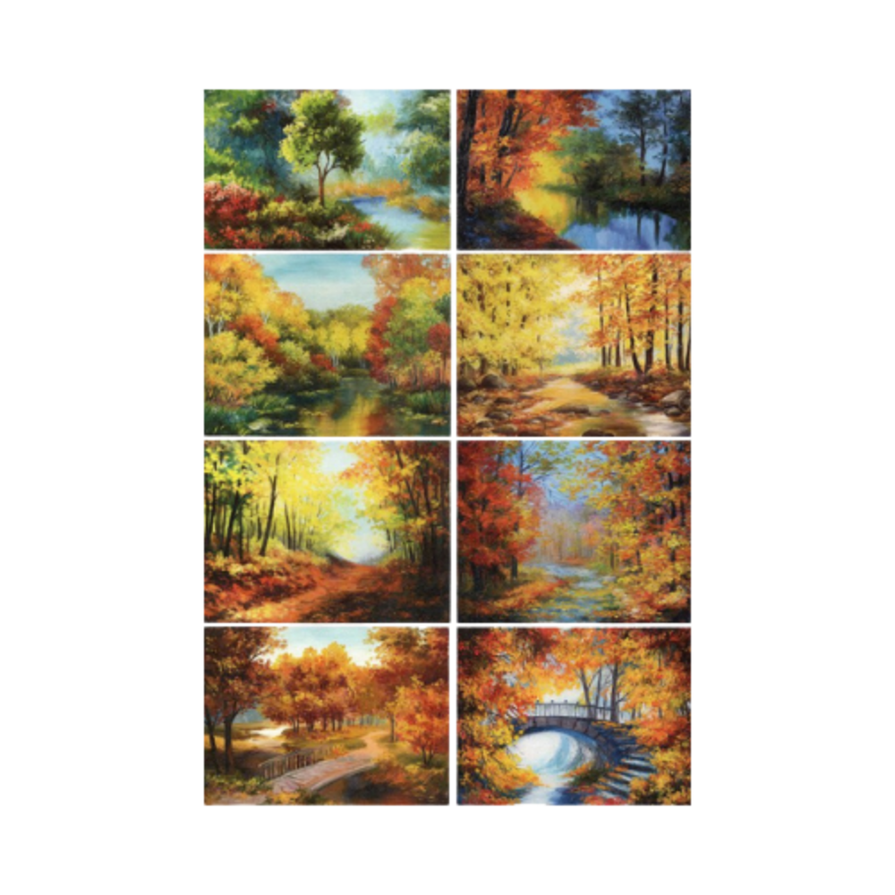 Reispapier A3 - Landscape autumn