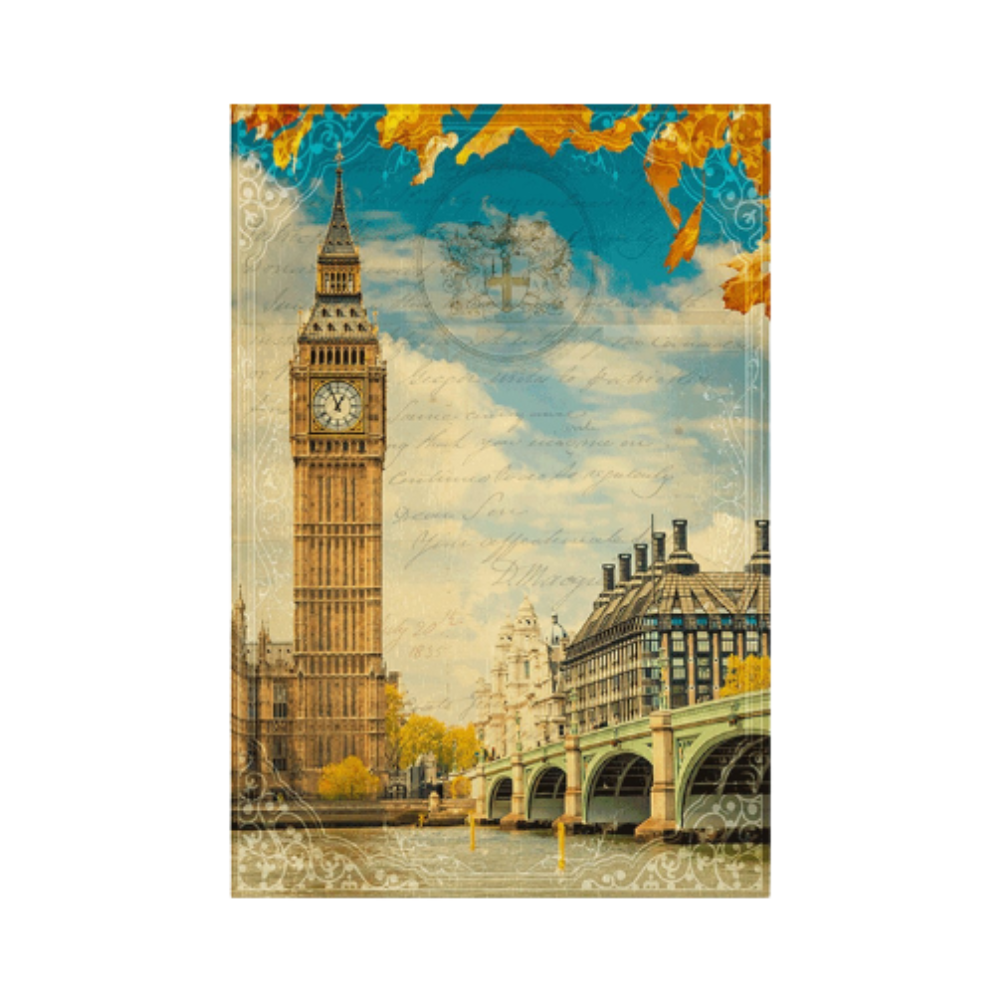 Reispapier A4 - London in autumn