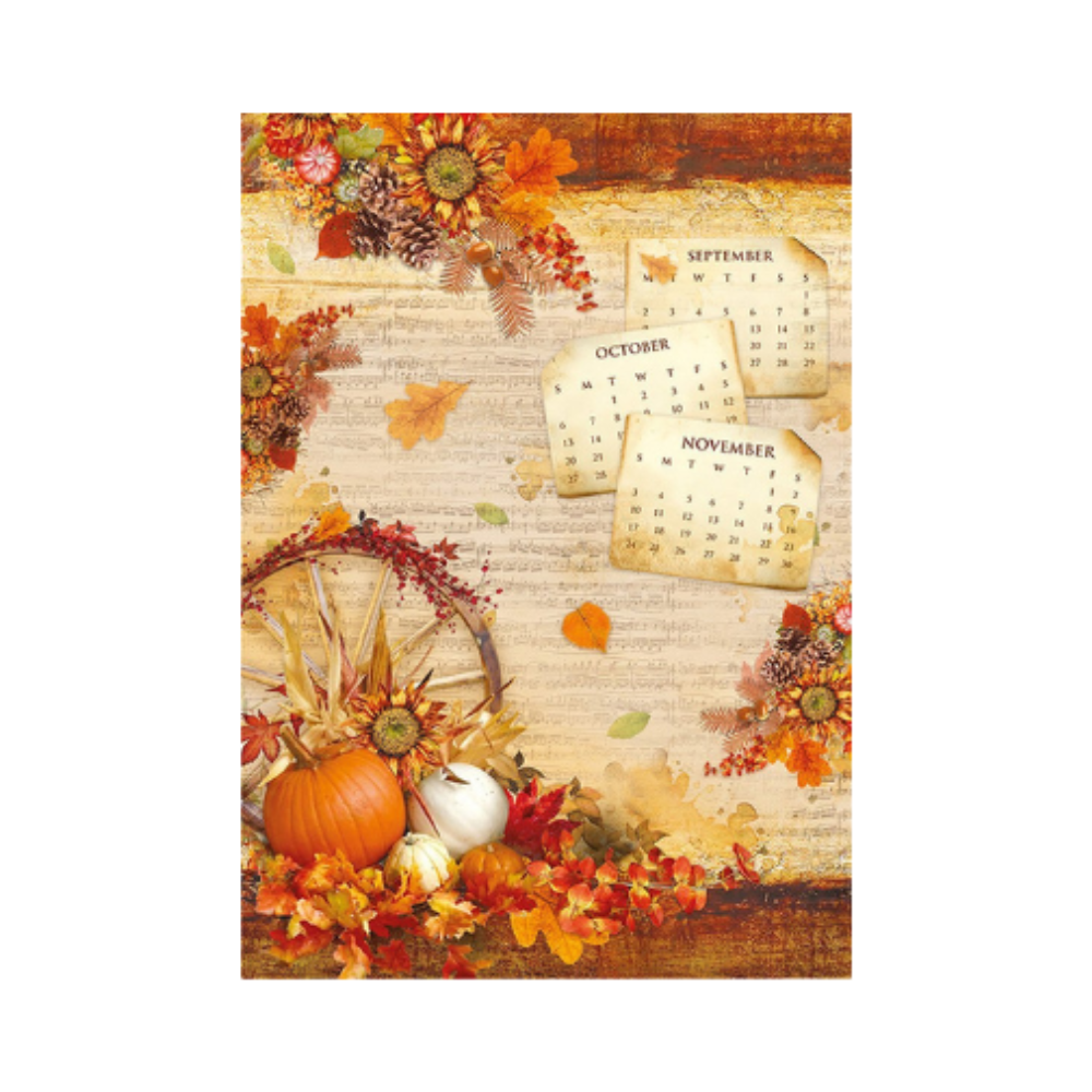 Reispapier A4 - The sound of autumn