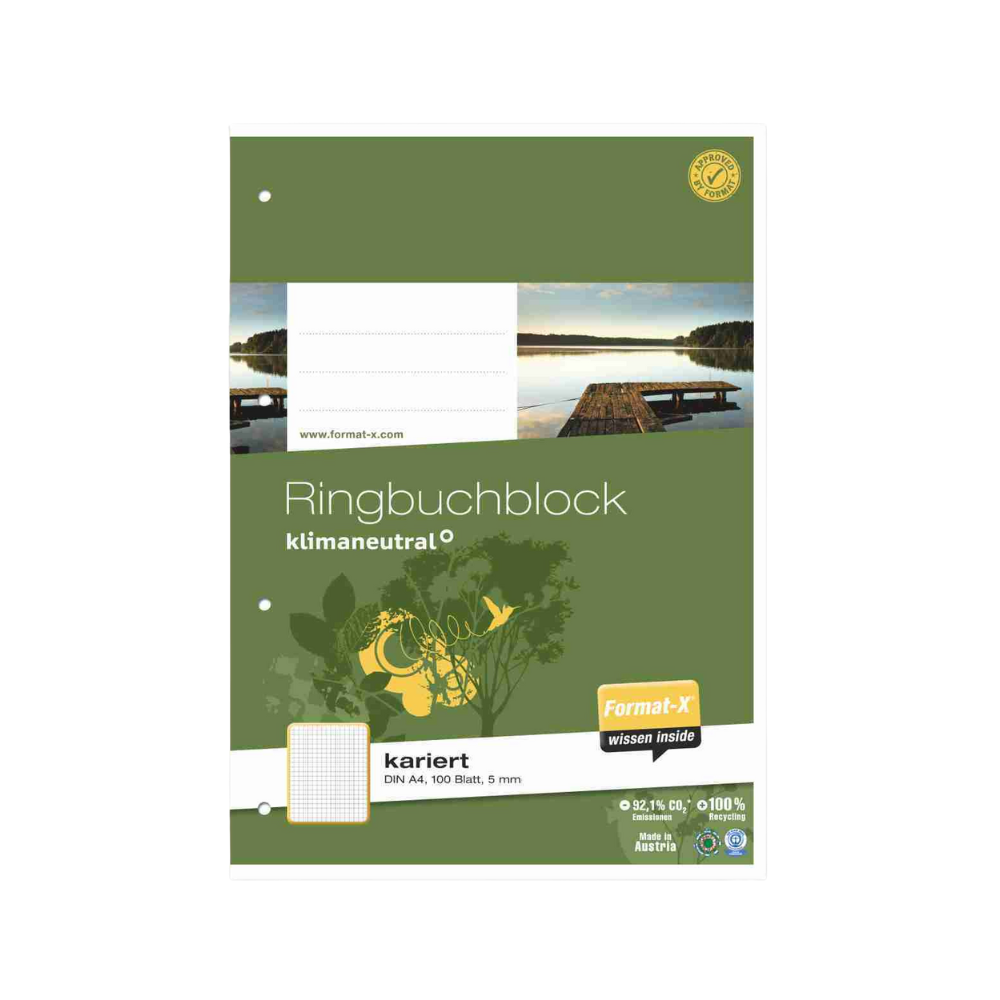 Ringbuchblock A4/100 kar.