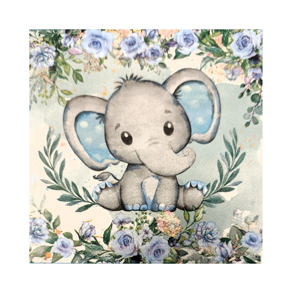Serviette - Herr Elefant