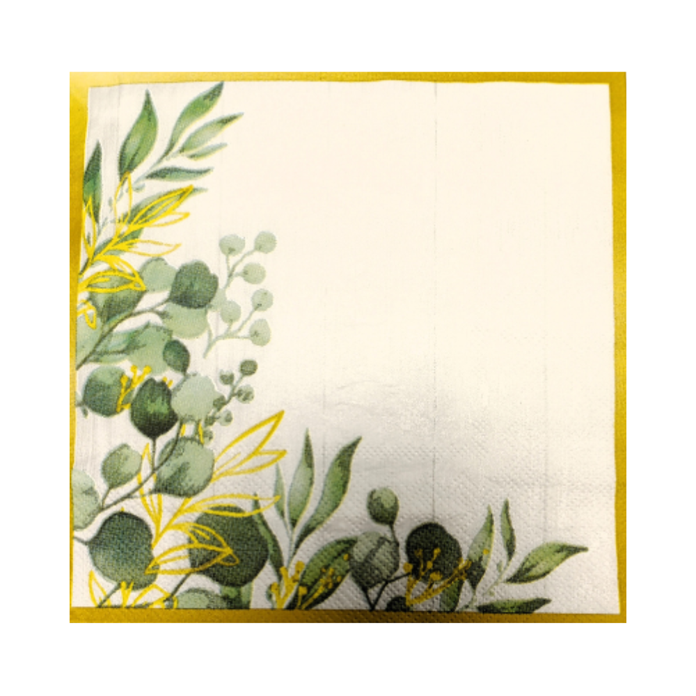 Serviette - Leaves allover