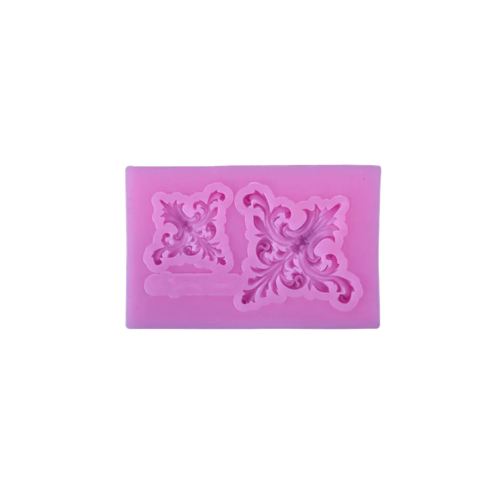 Silikonform - Barock eckige ornament - Bastelschachtel - Präge/ Gieß/ Silikonformen - 44059