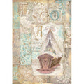 Reispapier A4 - Sleeping Beauty cradle