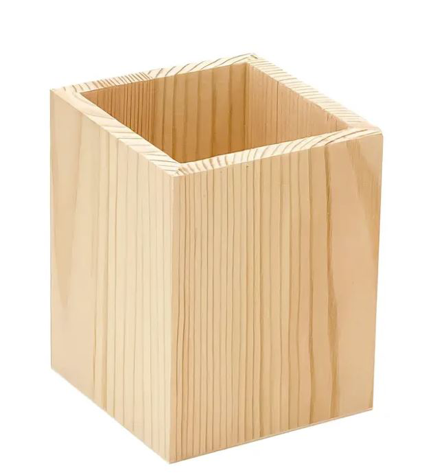 Holz Stiftehalter Eckig