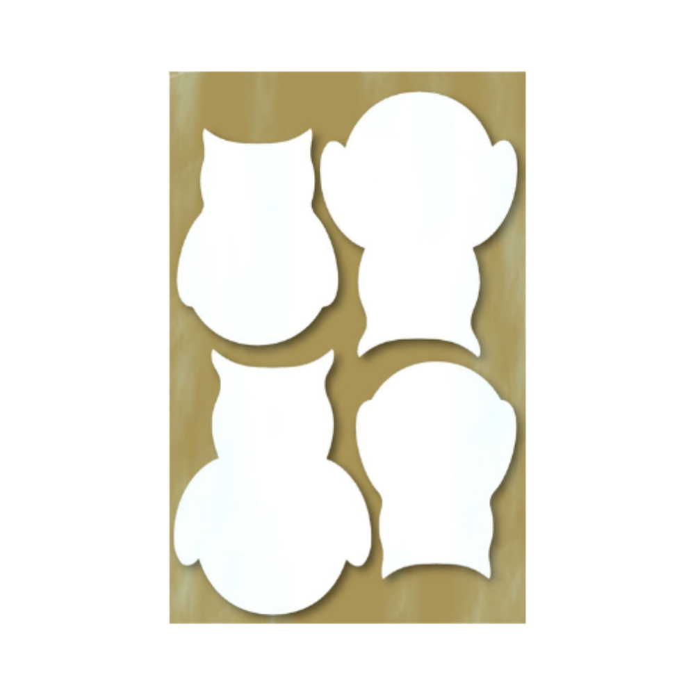 Styrofoam Figuren Set, 6-12cm - Eulen
